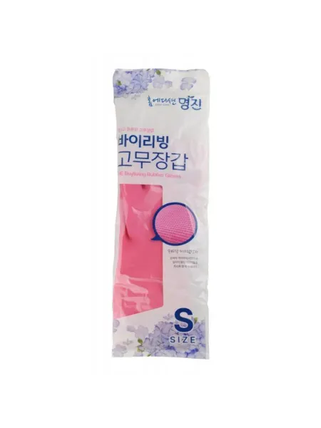 MYUNGJIN Перчатки латексные хозяйственные удлиненные 30*20