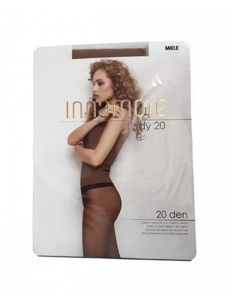 INNAMORE Колготки женские Lady, 20 ден, miele, 4 размер