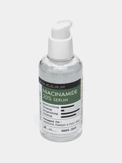Успокаивающая сыворотка С 20% ниацинамидом Derma Factory Niacinamide 20% Serum, 30 мл