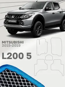 Коврики автомобильные из EVA в салон для Mitsubishi L200 5 Мицубиси Л200 5 Митсубиси Л 200 Митсубиши L 200 ( 2015 2016 2017 2018 2019 г.в)