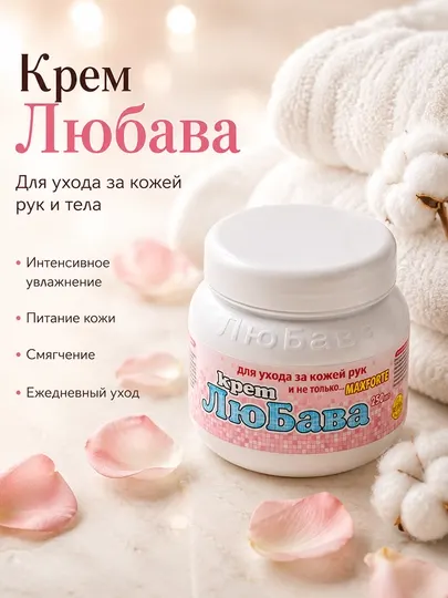 Крем для рук и тела, увлажнение и восстановление, универсальный, для всей семьи, 250 мл