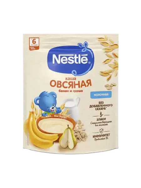 Нестле Каша молочная Овсяная с грушей и бананом 200г