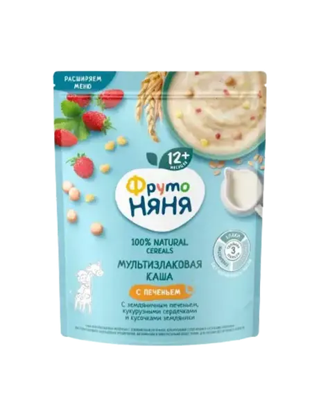 ФрутоНяня Каша мультизлаковая молочная 200г
