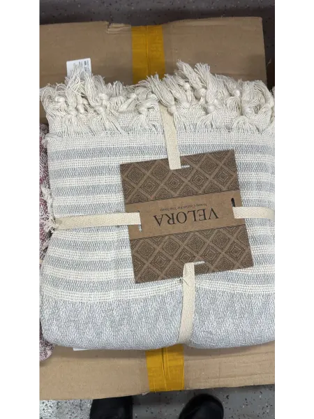 VORDIEN Плед Двухцветный 200х230 Серый