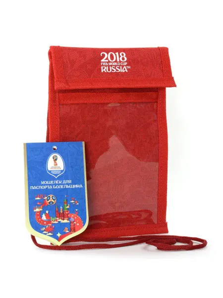 2018 FIFA World Cup Russia™ Кошелек для паспорта болельщика красного цвета CM-F-W6001
