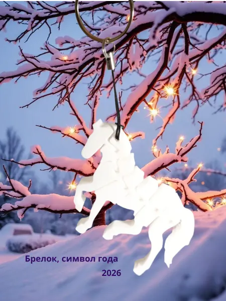 Подарок к Новому году Символ 2026г Брелок на сумку