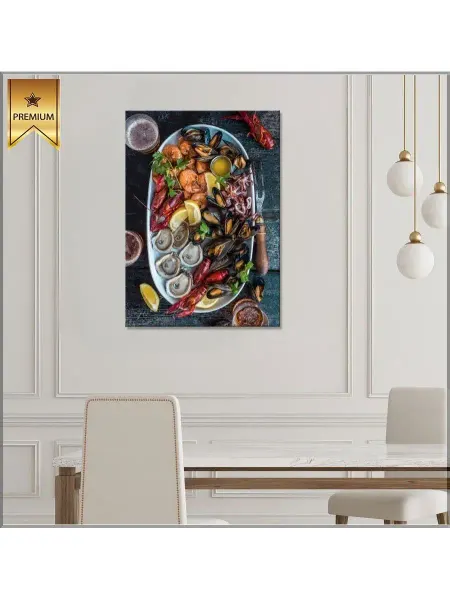 Classic Art Картина на холсте Морепродукты ассорти8 20х30