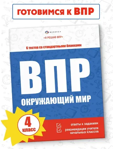 Книжка с заданиями для детей. Серия "Я решаю ВПР" 215х280 мм, 16 л