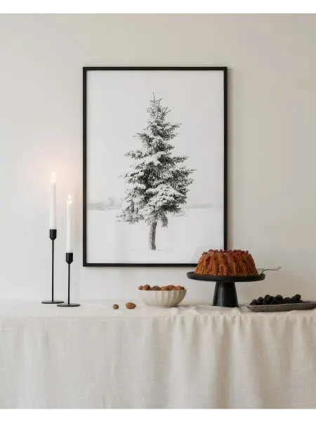 Onllyart Постер 21x30 заснеженная ель
