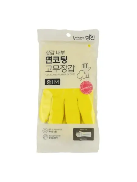 MYUNGJIN Перчатки латексные хозяйственные 30*21см, размер M
