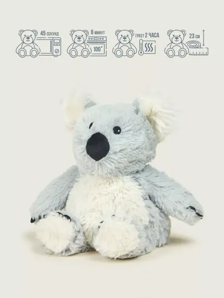 Warmies Мягкая игрушка грелка для сна Коала, 23см