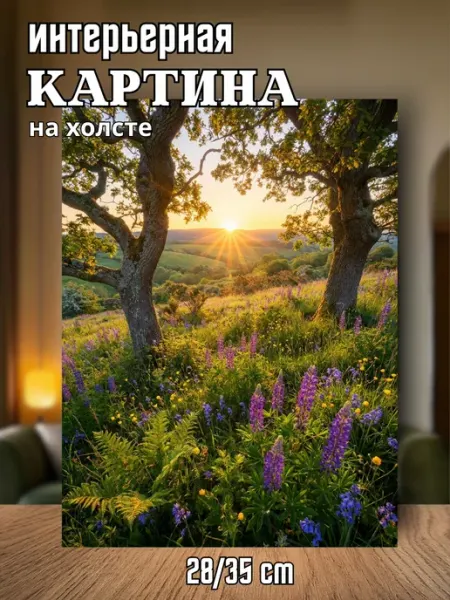 Интерьерный штрих Картина на холсте интерьерная 28х35 см