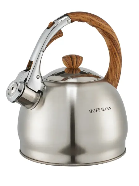 Hoffmann Чайник со свистком НМ 5521-3, 2L (кор. ручка)