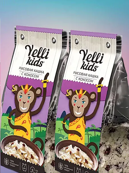 Yelli Kids Рисовая кашка с кокосом 2х100г