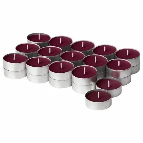 IKEA STORTSKON ароматическая чайная свеча, красная, 3,5 часа, лесные ягоды