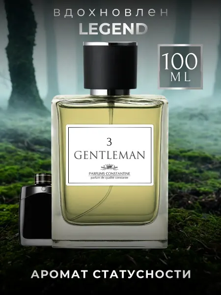PARFUMS CONSTANTINE Духи мужские стойкие фужерные Gentleman 3, 100 мл