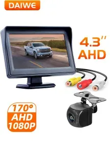 DAIWE AHD 4,3-дюймовый цветной TFT ЖК-дисплей монитор для камеры заднего вида для автомобилей, внедорожников, фургонов, грузовиков