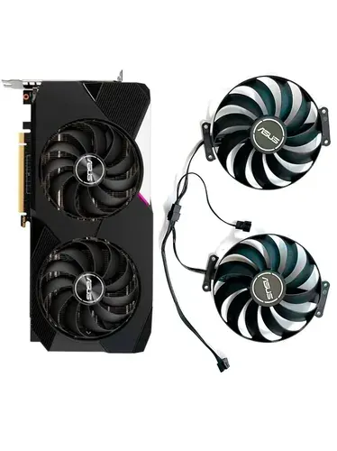 Кулеры для видеокарт Asus Dual RTX 3060 3070. 95мм, 7pin.