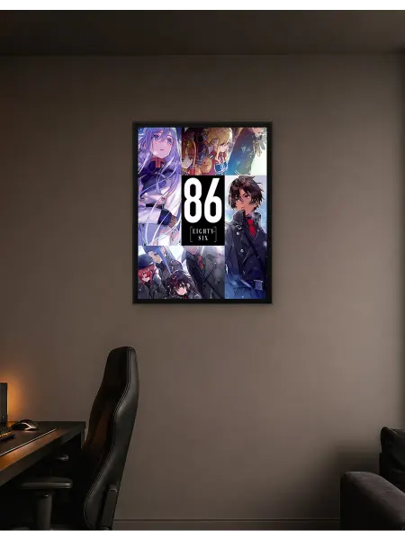 Postersbase Постер 86 Восемьдесят Шесть Анимэ Коллаж игровой арт 30x40