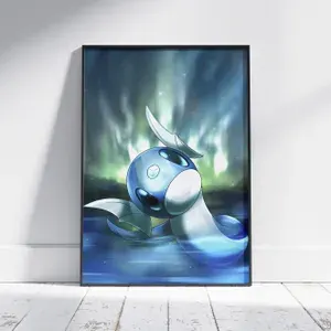 Плакат на стену для интерьера Покемон (Драгонэйр) - Постер по аниме игре Pokemon формата А3 (30x42 см)