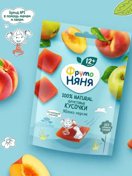 ФрутоНяня Мини-хлебцы рисовые с пребиотиком яблоко 30г