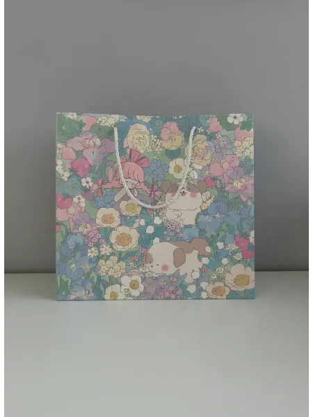 PinkyCat Упаковка Пакет подарочный детский (30х28х12 см)