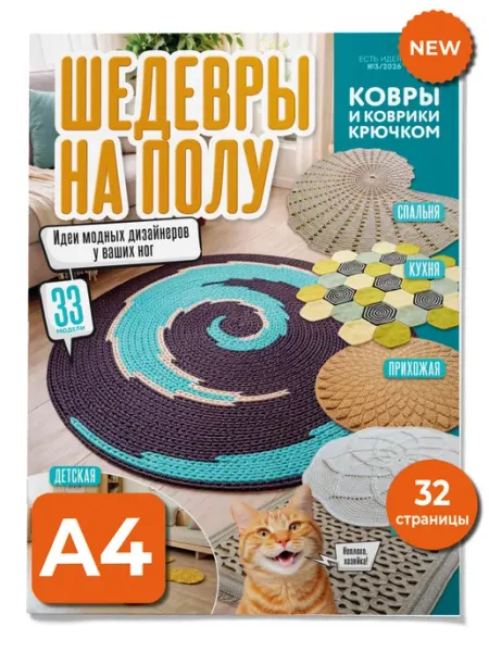 Газетный мир Журнал по вязанию «Ковры и коврики крючком»