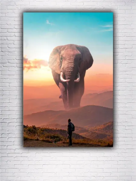 Classic Art Картина на холсте Слон вдалеке 30х40см