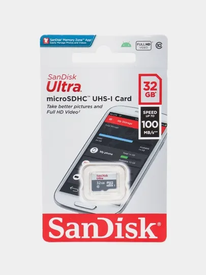Sandisk 32GB Флешка, Микро Флешка 32ГБ