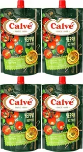 Кетчуп Calve с помидорами черри, комплект: 4 упаковки по 350 г
