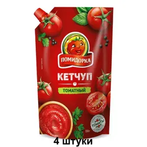 Помидорка Кетчуп томатный, 350 г, 4 шт