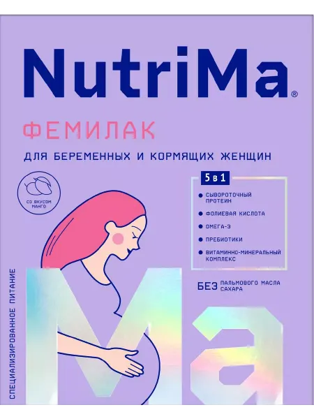 NutriMa Фемилак для мам со вкусом манго 350г - 1 шт