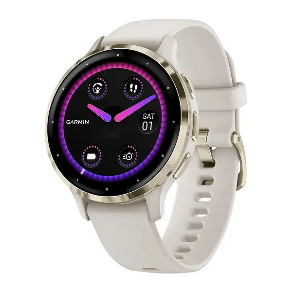 Умные спортивные смарт часы Garmin Venu 3S Soft Gold Ivory Case