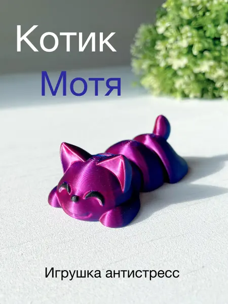 3д Ник Котик игрушка антистресс Мотя