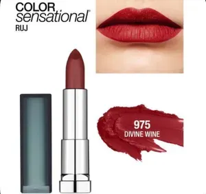 MAYBELLINE NEW YORK Матовая помада для губ Color Sensational Матовое искушение, № 975 Divine Wine 4 г