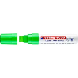Маркер меловой edding 4090, смываемый, скошенный наконечник, 4-15 мм Салатовый