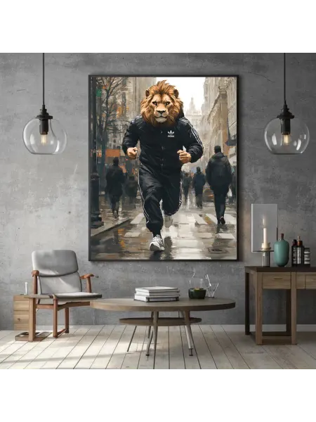 SonPicture Картина Лев стильный в костюме, 40*60 см