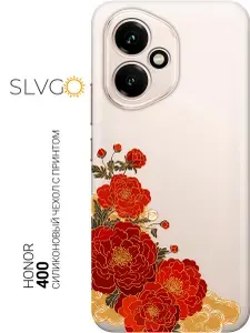 Силиконовый чехол на Honor 400 с принтом Золото и покой, trn