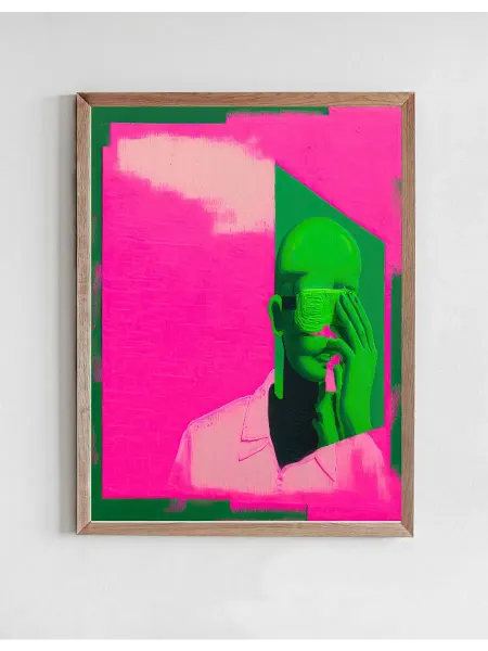 Onllyart Постер Человек, который не хотел смотреть 40x60