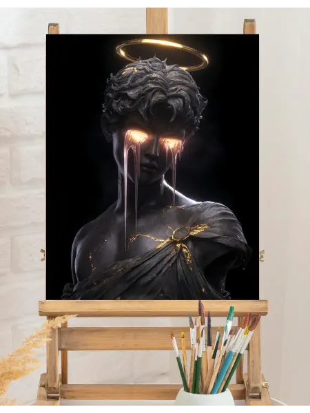 Art on Canvas Ангел смерти Картина по номерам на холсте 40х50 см