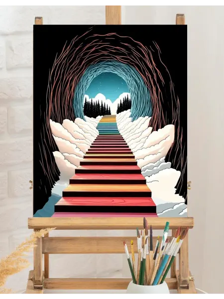 Art on Canvas Выход к звездам Картина по номерам на холсте 40х50 см