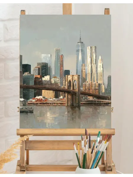 Art on Canvas Городской пейзаж Картина по номерам на холсте 40х50 см
