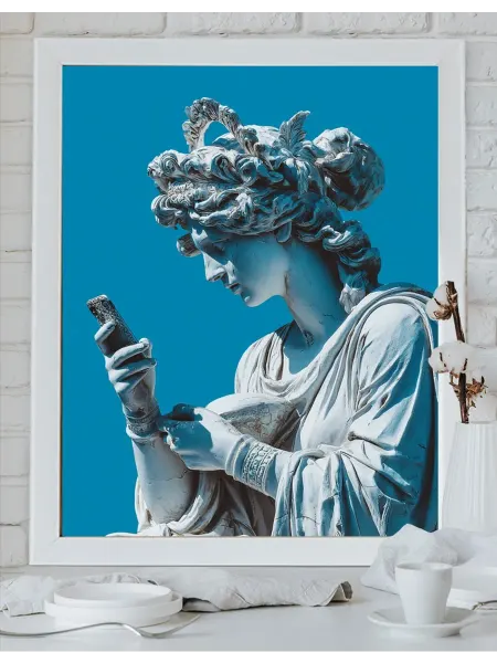 Art on Canvas Греческая скульптура Картина по номерам на холсте 40х50 см