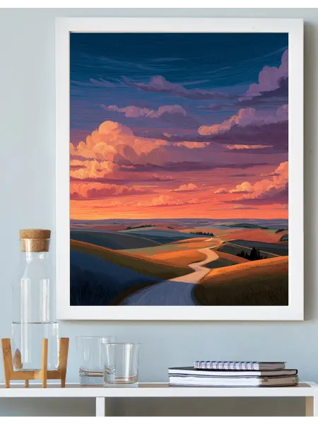 Art on Canvas Дальняя дорога Картина по номерам на холсте 40х50 см