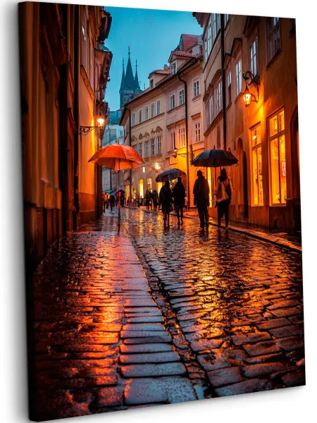 Art on Canvas Дождливая Европа Картина по номерам на холсте 40х50 см