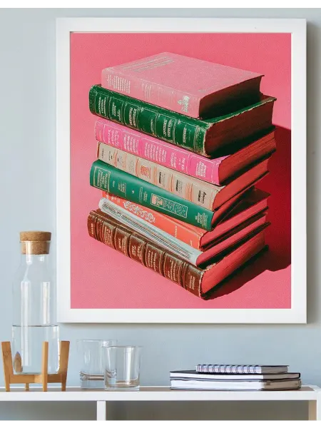 Art on Canvas Стопка книг Картина по номерам на холсте 40х50 см