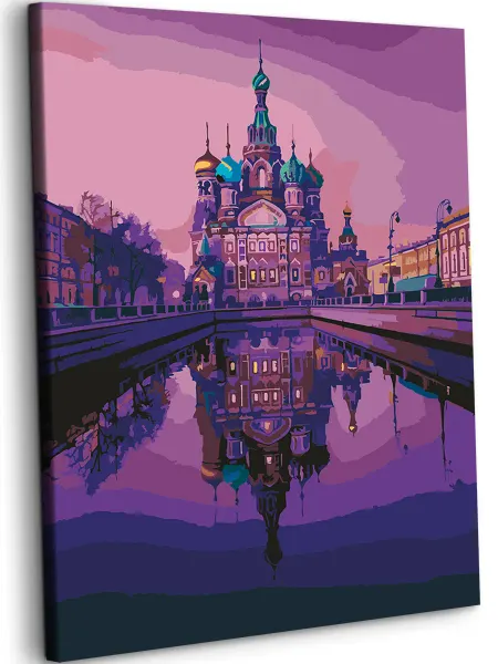 Art on Canvas Спас на Крови Картина по номерам на холсте 40х50 см