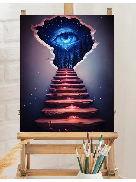 Art on Canvas Лестница перемен Картина по номерам на холсте 40х50 см