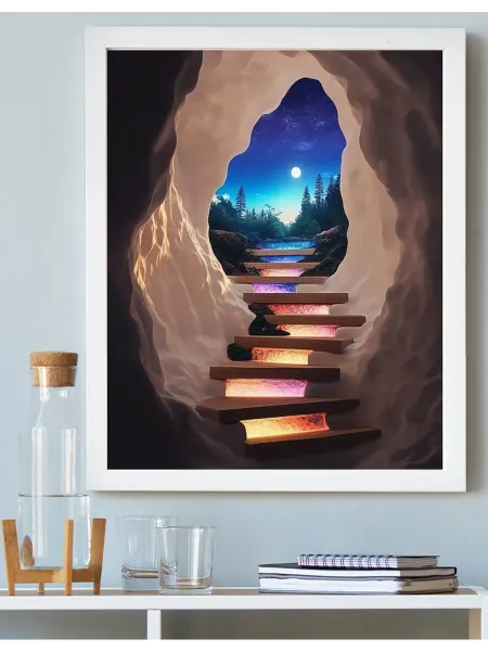 Art on Canvas Ступени к мечте Картина по номерам на холсте 40х50 см
