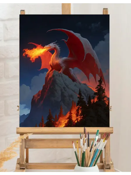 Art on Canvas Пробуждение стража Картина по номерам на холсте 40х50 см